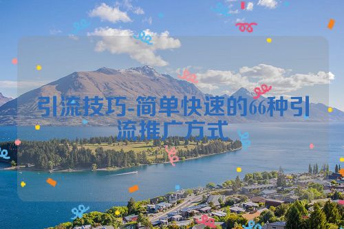 引流技巧-简单快速的66种引流推广方式 第1张