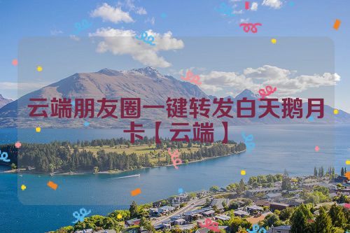 云端朋友圈一键转发白天鹅月卡【云端】